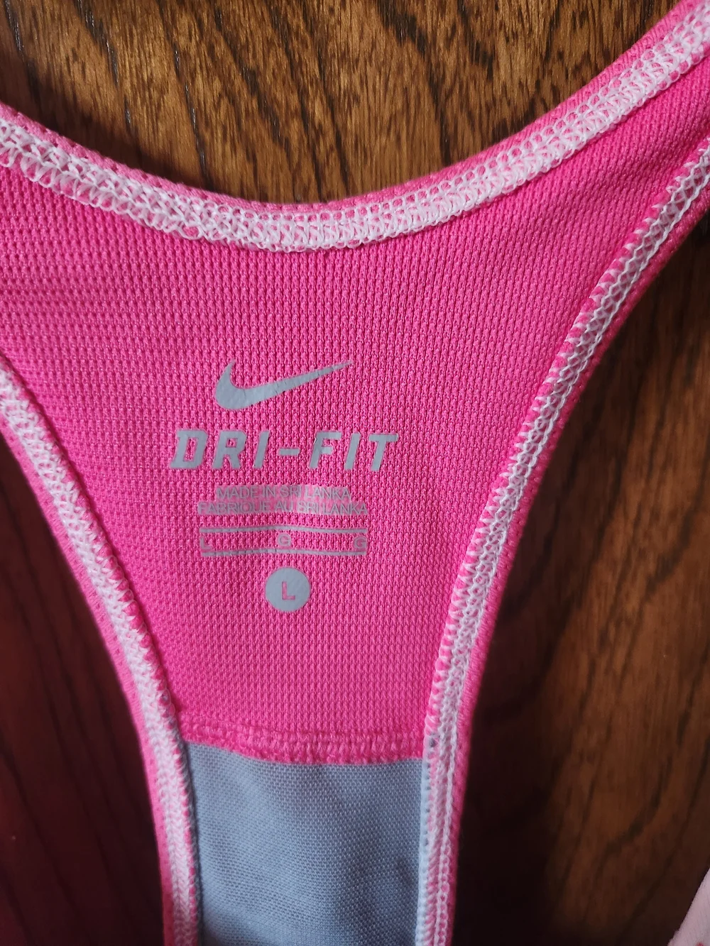 Pink Pixel-Print Racerback Tank Top With Built In Bra
